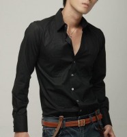 Camisa manga comprida Moda Gentil elegante  pretos 