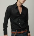 Camisa manga comprida Moda Gentil elegante  pretos 