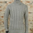 Elegante Colarinho alto pulôver dos homens